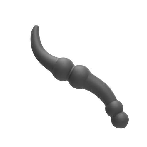 Double Head Pull Bead Silicone Posterior Anal Plug Unisex An