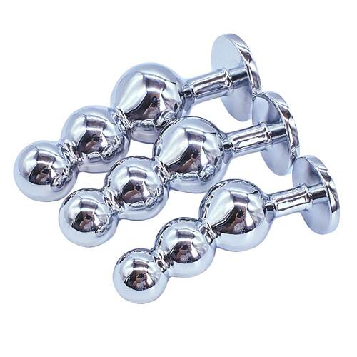Sanlian Pull Beads Metal Anal Plug Men's and Women's sm Taug