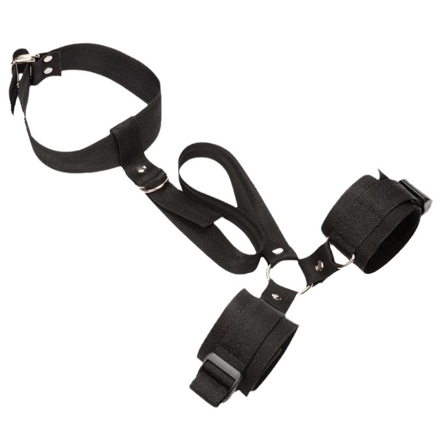 Sex toys anti-back handcuffs neck collar SM training tools a - 实物图