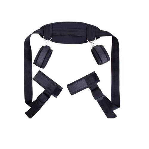 SM leg bondage strapples, sex aid restraints, couples’ flir