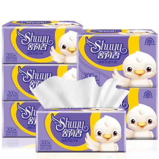 舒语4层抽纸柔软亲肤不掉屑30包  卫生纸巾家用