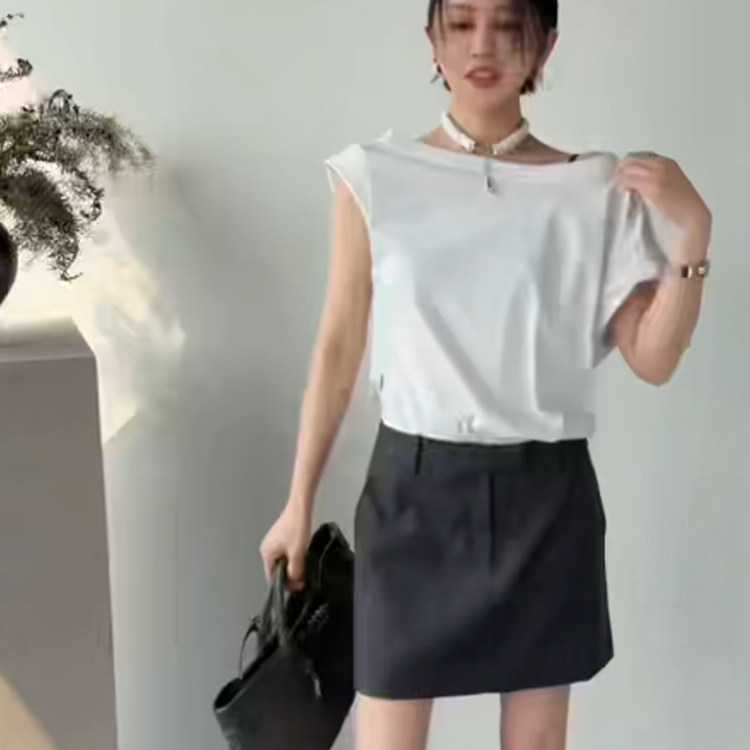 连衣裙女2026夏季新款欧洲站设计感撞色拼接假两件短裙高腰裙子