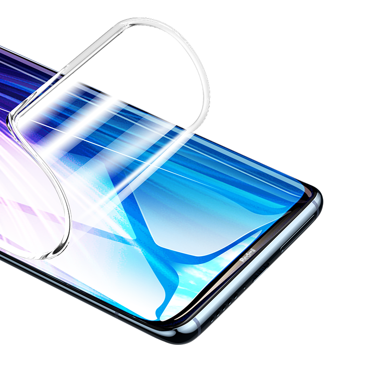 适用红米note8钢化水凝膜note8pro全屏覆盖蓝光小米redminote8手机贴膜noto8八全包无白边保护uv软膜全胶膜