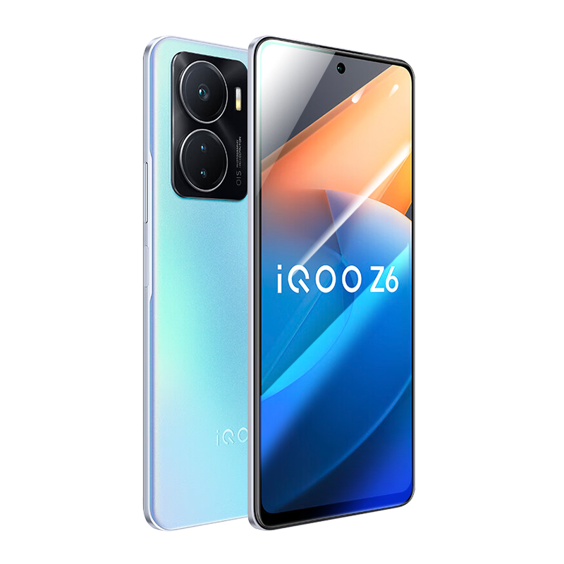 适用iqooz6钢化膜vivoiqooz6x手机膜IQOO z6全屏爱酷vivo贴膜保护iqz6新款ipoo高清iq00磨砂电竞蓝光防摔