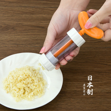 日本原装进口手动压蒜器挤蒜压蒜泥器搅蒜蓉大蒜捣碎器拍蒜神器