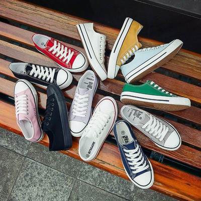 2025春秋新款学生帆布鞋女休闲情侣男女板鞋韩板百搭透气小白鞋子