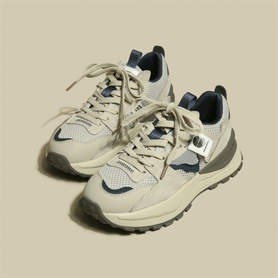 老爹鞋女2025年春秋季新款阿甘鞋透气百搭拼色休闲运动鞋潮子