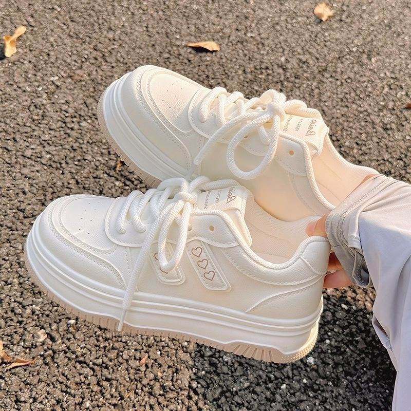 春季女鞋小白鞋2025新款爆款厚底增高配阔腿裤鞋子百搭chic运动鞋,女鞋,老爹鞋,淘宝优惠券,粉丝福利购,淘宝优惠卷