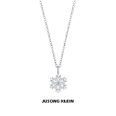 Jusong 钛钢项链冬日序章系列雪花项链女小众设计感锁骨链 Klein