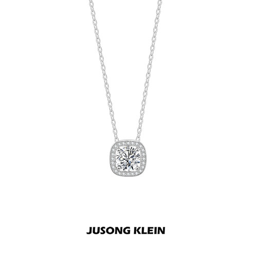 JUSONGKLEIN钛钢轻奢方糖项链