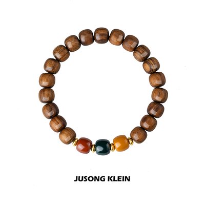 Jusong Klein 木质手串三色珠子新中式民族风简约手串男女手链