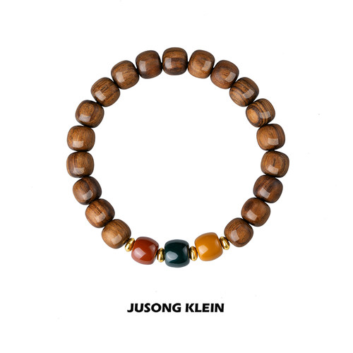 Jusong Klein 木质手串三色珠子新中式民族风简约手串男女手链