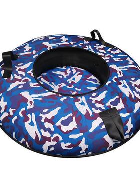 充气1米双人滑雪圈成人加厚耐磨旱雪滑道儿童游乐园橡胶滑圈内胎