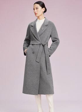 宽松双面羊绒大衣纸样女装中长款2026冬季新款101801外套裁剪样板