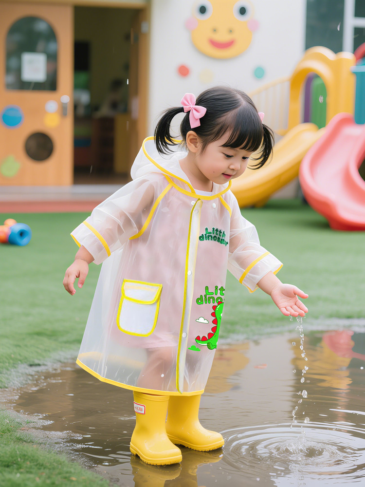 儿童雨衣男童2025新款幼儿园学生上学专用3岁女孩小宝宝全身防水