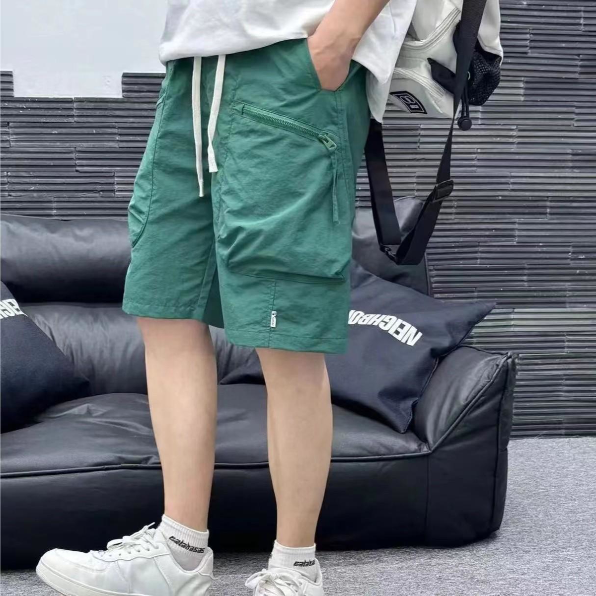 夏季新款男士速干工装短裤韩版百搭宽松情侣薄款沙滩五分裤子男款