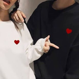 情侣装卫衣女圆领春秋季新款长袖领证结婚登记拍照潮流高级感衣服