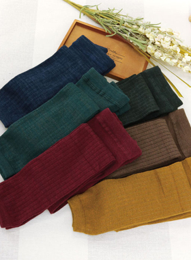 日本stample儿童装女童打底裤针织裤子冬装新款加厚紧身裤休闲裤