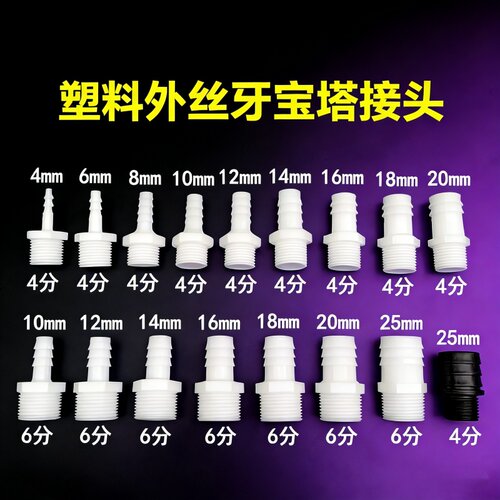宝塔头6分塑料4分给水管