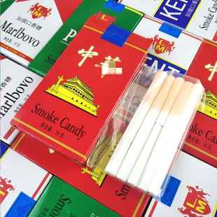80后怀旧经典香烟糖儿时小时候稀奇古怪的童年小零食如烟香口回忆