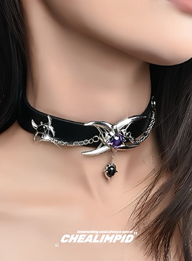 chocker/.几何异形千禧项圈朋克辣妹y2k亚文化颈链小众设计项链女