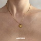 CHEALIMPID .18K金北极星爱心简约轻奢小众设计钛钢高级感女项链