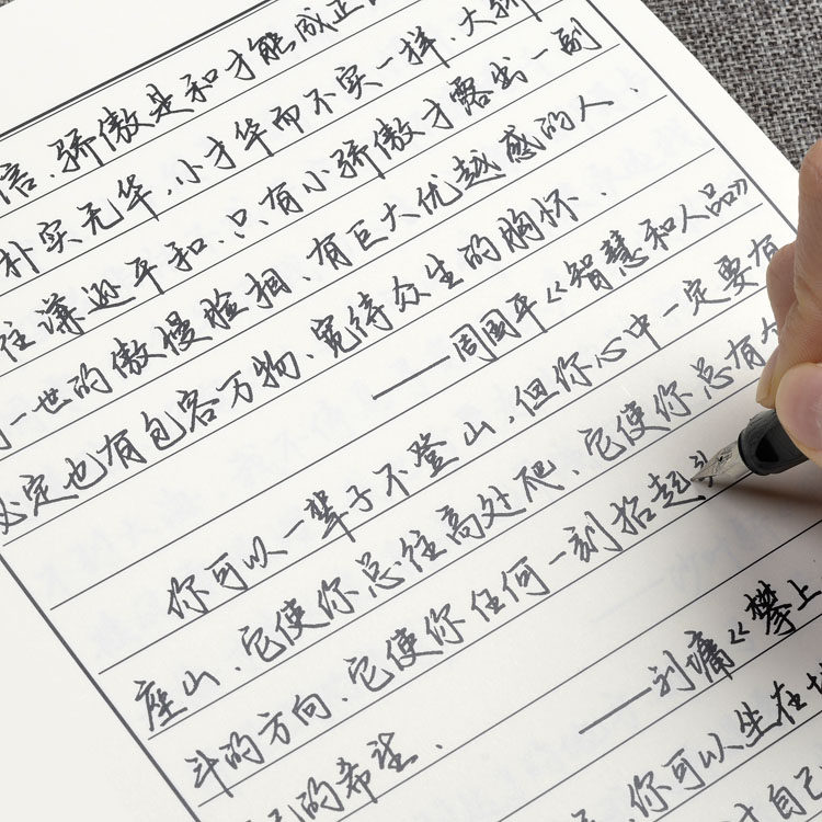 昭亭轩辛磊硬笔手写字帖男女生大学生字体钢笔书法行楷书练字帖