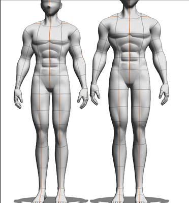 csp 肌肉男体3d模型 csp人体模型