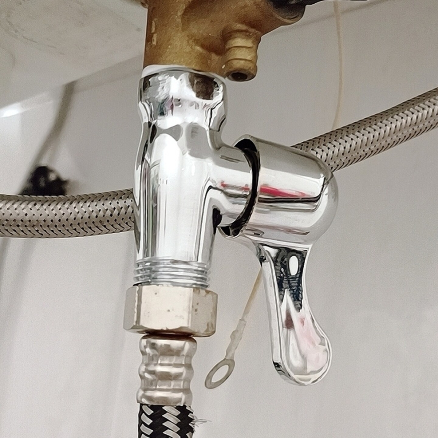 马桶明装三角阀快开全铜开关阀自来水阀门内丝热水器直角阀水管