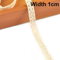 Country-style beige lace trim, fabric, clothing fabric, fabric strip materials, decoration, DIY handmade ribbons thumbnail 2