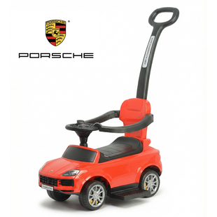 保时捷儿童扭扭车可手推静音轮带音乐滑行车1-3岁5宝宝四轮溜溜车