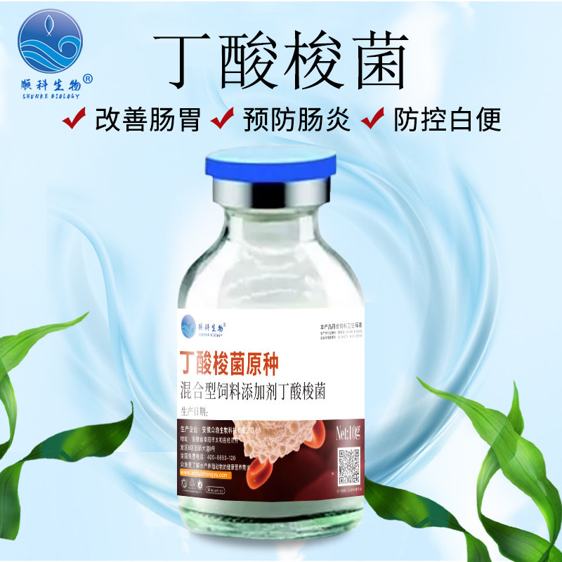 丁酸梭菌水产养殖发酵原液鱼蟹虾调节肠道白便空肠胃抑制病菌促长