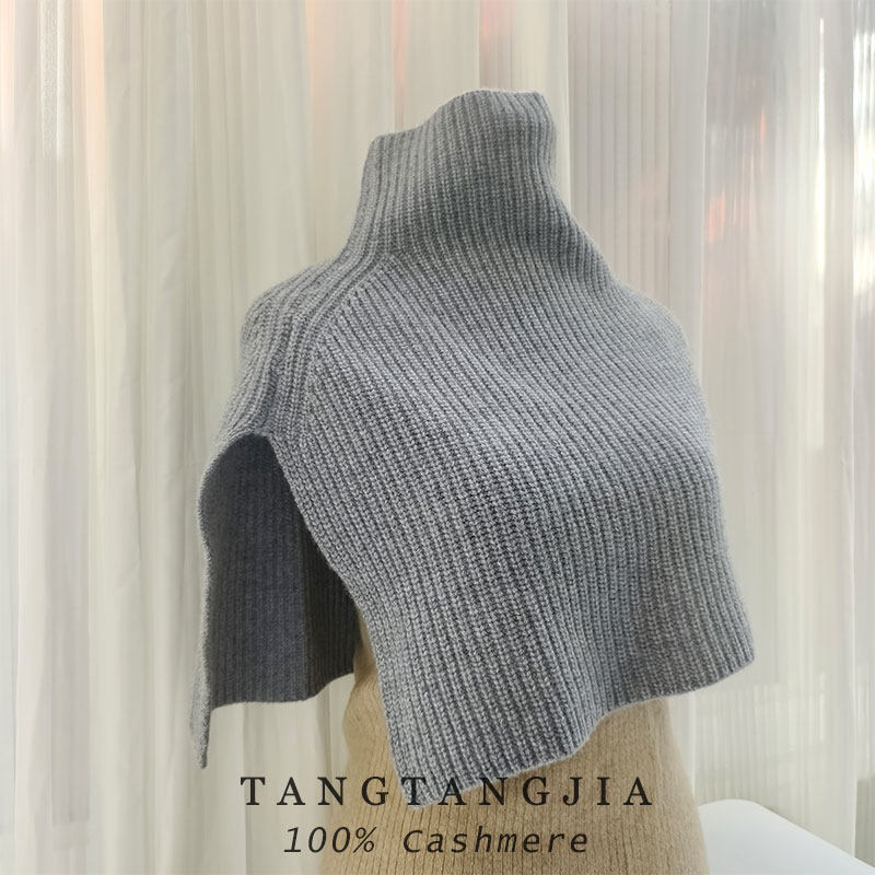 秋冬保暖女士护肩纯山羊绒加厚