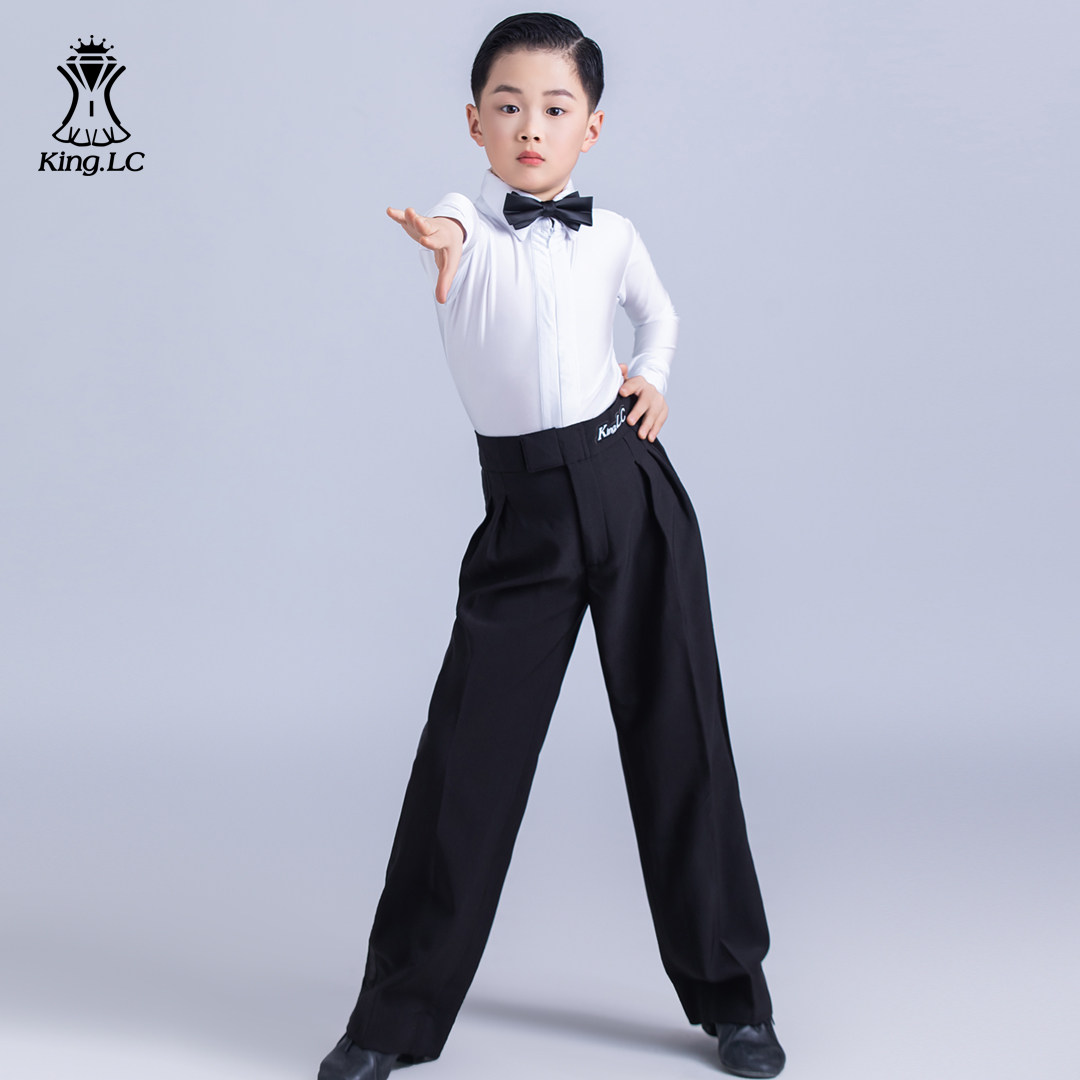 鹏翼之美拉丁舞比赛服男儿童男童考级规定服装2025新款赛服