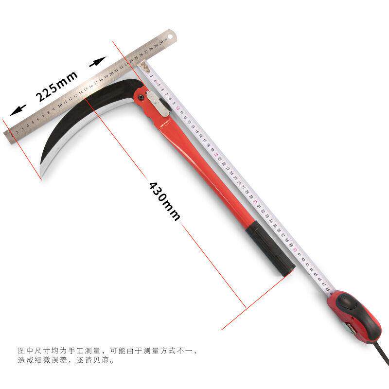 海斯迪克gnjz-5041割草镰刀消防镰锰钢割小麦割草刀便携式折