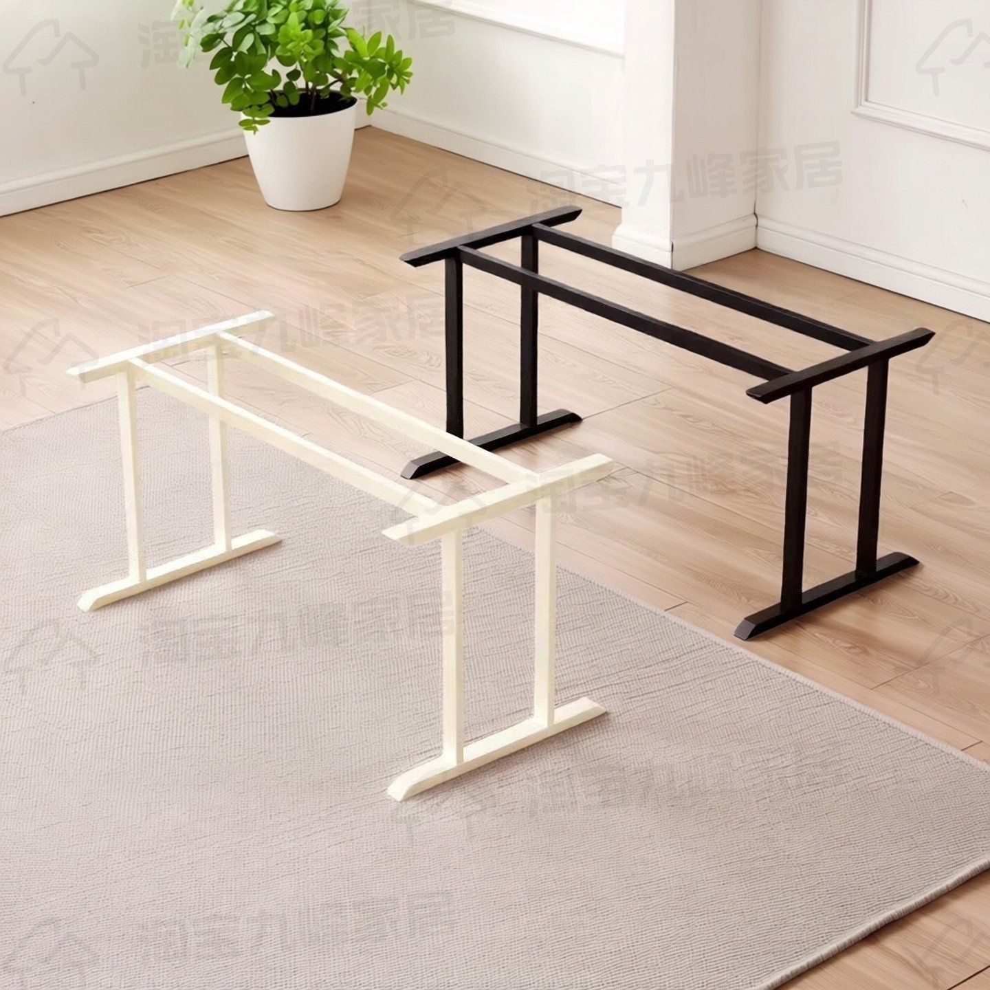 餐桌腿支架工字型学习桌子腿大理石实木板桌腿电脑会议桌支撑底座,商业/办公家具,台脚台架/家具支架,淘宝优惠券,粉丝福利购,淘宝优惠卷