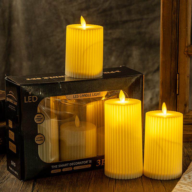 跨境蜡烛电子蜡烛仿真摇摆遥控电子蜡烛灯婚礼派对装饰氛围小夜灯