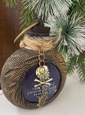 Pirate Rum Flask 万圣节骷髅海盗朗姆酒瓶桌面摆件家居装饰摆件