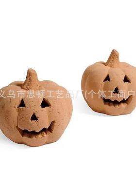 南瓜万圣节火堆烧烤设计装饰品摆件家居庭院骷髅南瓜头烧烤