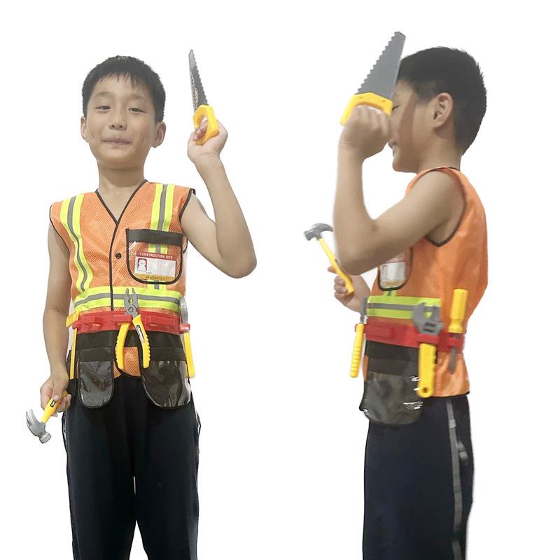 万圣节儿童工程服饰职业体验服职业制服套装儿童角色扮演服饰