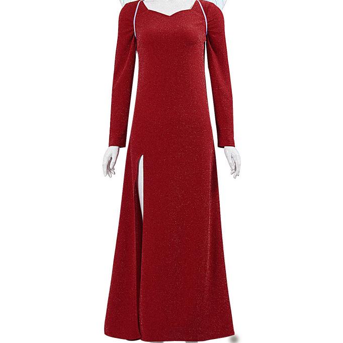 怪物史瑞克 cos服仙女连衣裙长裙红色礼服长裙套装电影角色表演服