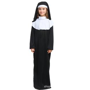 万圣节成人cosplay男传教士牧师服圣母玛利亚长袍神父修女服装