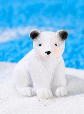 北极熊公仔微景观树脂摆件多肉饰品ZAKKA创意摆件