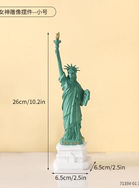 美国纽约自由女神雕像树脂雕塑大尺寸摆件书桌装饰品旅游纪念礼品