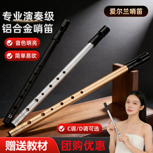 爱尔兰哨笛小学生专用初学者六孔c调竖笛教学专业演奏高音d调直笛