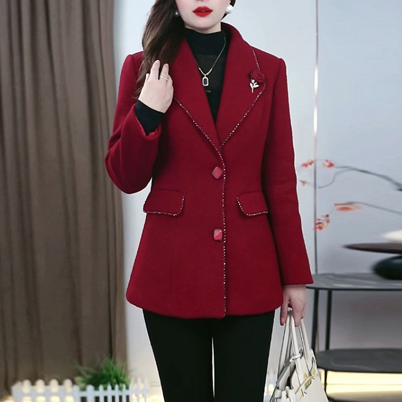 海岛绒红色夹棉加厚保暖短款外套2025冬季新款时尚显瘦小个子上衣,女装/女士精品,短外套,淘宝优惠券,粉丝福利购,淘宝优惠卷