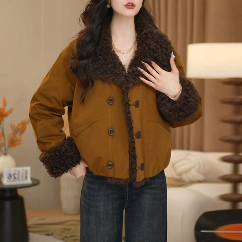 时尚加绒保暖短款羽绒服外套女士2025冬季新款气质鹅绒小个子上衣,女装/女士精品,大码羽绒服,淘宝优惠券,粉丝福利购,淘宝优惠卷