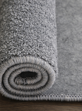 灰色地毯轻奢高级客厅卧室全铺加厚隔音地垫房间床边毯大面积定制