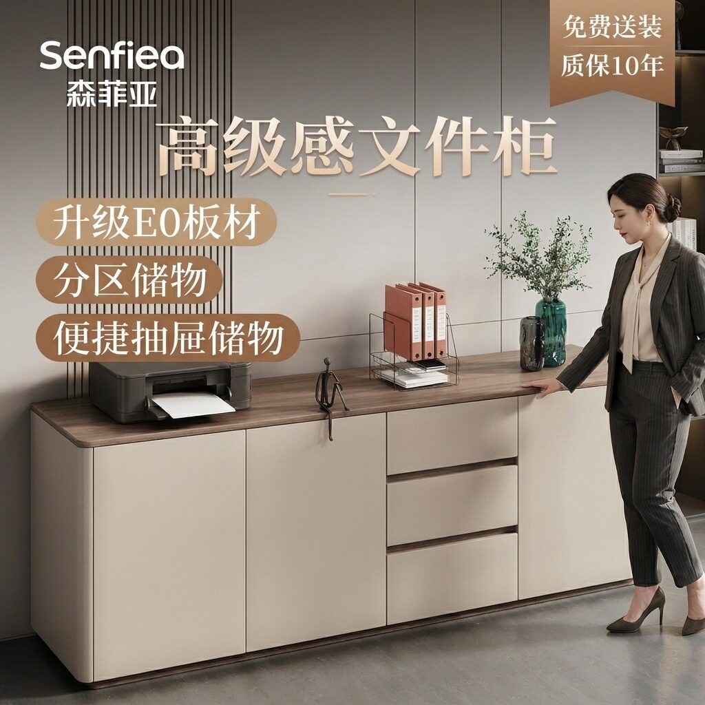 办公文件柜打印机放置柜矮柜图片