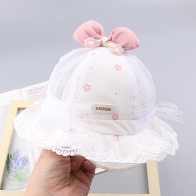 儿童春夏女宝可调节遮阳婴儿帽